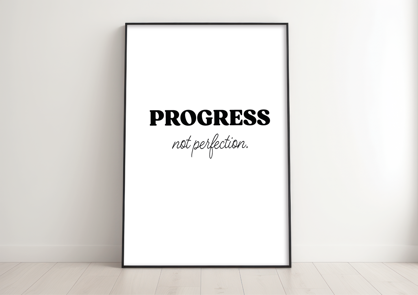 Progress, Not Perfection Modern Art Wall Print